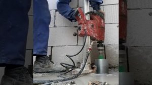 Hilti dd-120. Железобетон. 120 диаметр