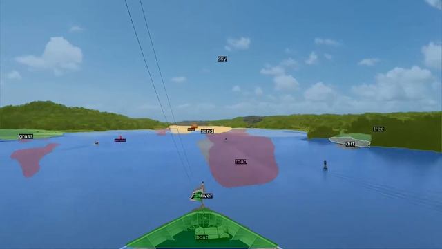 Panama Canal Passing - Semantic Segmentation - Panoptic FPN (Detectron2, PyTorch) смотреть онлайн