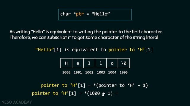 Performing Operations on String Literals