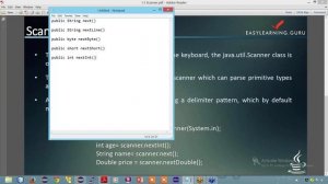 Scanner Class in java | Java Programming Scanner | Java Scanner