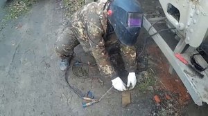 Сварка от аккумулятора в полевых условиях