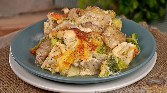 Рыбный день будет вкусным.
РЫБНАЯ ЗАПЕКАНКА С БРОККОЛИ