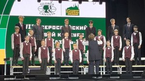 Русская народная песня в обработке Л.Жуковой "На зелёном лугу"