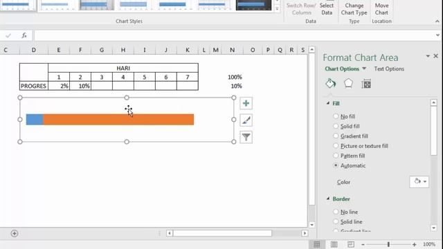 Cara Membuat Progress Bar dengan Grafik Excel смотреть онлайн
