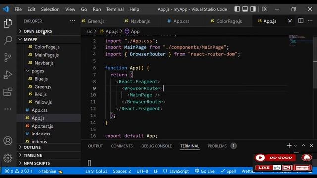 #4 Style  Active button using NavLink and Change BackgroundColor with react-router-dom version 6