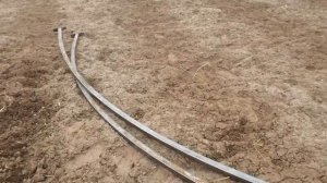Установка 12м дуг на большой парник (балаган).