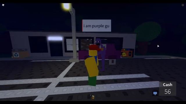 Roblox Rare Purple Guy Easter Egg! - get a snack at 4am смотреть онлайн