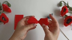 Реалистичные Маки из гофрированной бумаги/ DIY/ Paper flowers/ Easy way/ Crepe paper field poppies.