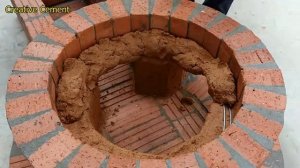 Как сделать дровяную печь 2 в 1 из красного кирпича и цемента просто и красиво