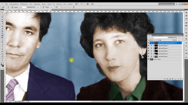 Как раскрасить черно-белое фото в Adobe Photoshop смотреть онлайн