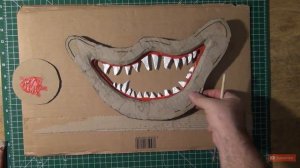 I build a Huggy Wuggy Mask with Cardboard. Huggy Wuggy costume Part 1, Poppy Playtime, Maske.cospla