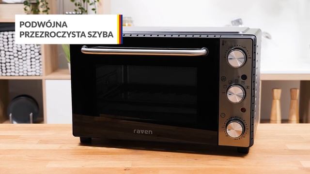 Mini piekarnik Raven EPI006X – dane techniczne – RTV EURO AGD смотреть онлайн