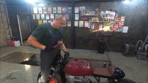 КОФЕ ГОНЩИК из мотоцикла Днепр часть2 . оппозитная зима Cafe racer