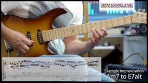 Tom Quayle Am7-E7alt Solo Improvisation