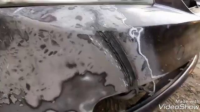 Ремонт пластикового бампера. До и после смотреть онлайн