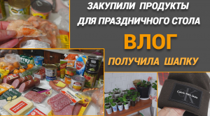ВЛОГ/Что купила для праздничного стола/Покрасила волосы/ Получила шапку