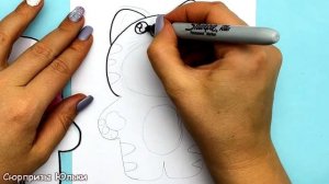 Как сделать КИГУРУМИ для ЛАЛАФАН из бумаги в виде Котика | Одежда для Лалафанфан | Сюрпризы Юльки