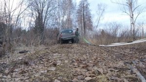 hijack & ручная лебёдка!чайник застрял!!!!Шевроле нива