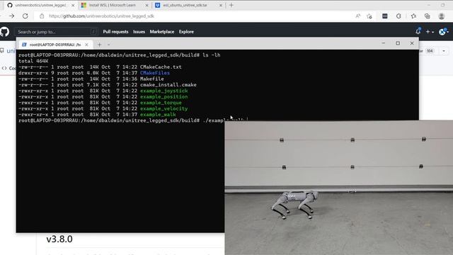 Unitree Go1 C++ and Python Programming with Windows Subsystem for Linux (WSL)