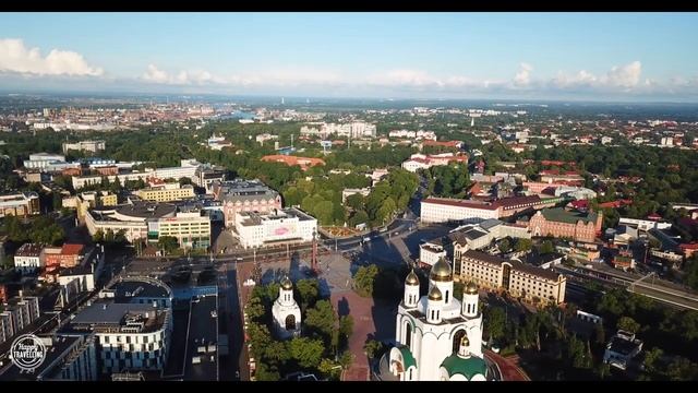 Калининград с высоты птичьего полета. Район Верхнего озера (2019)
