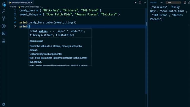 Python Programming Tutorial # 139 | The union Method to Combine Element in Python - Python Mehtod