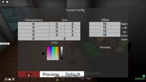 Roblox da hood 2 how to configure cursor