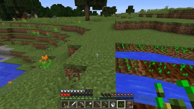 Minecraft Делаем огород. Три вида выращивания пшеницы.
