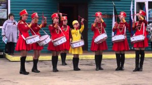 Выступление барабанщиц на 9 мая 2015