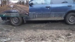 Прогулкa по лесу на Toyota Starlet 4х4 или работает ли полный привод?
