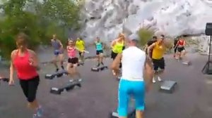 Seance de stepper a la salle de sport a amnéville