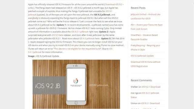 jailbreak ios 9.2 вышел смотреть онлайн