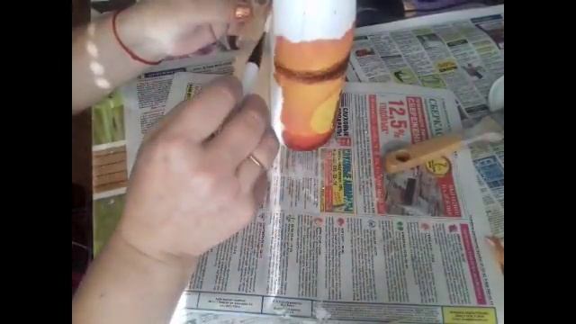 Декупаж бутылок салфетками своими руками. смотреть онлайн