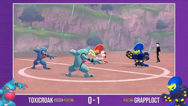 MetroMania Season 9 Quarter Final 1 ♦ Toxicroak vs Grapploct (Pokemon SwSh Metronome Battle) смотреть онлайн