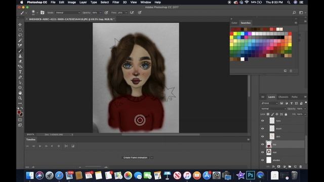 How To Color Your Sketches Digitally | Photoshop Tutorial смотреть онлайн