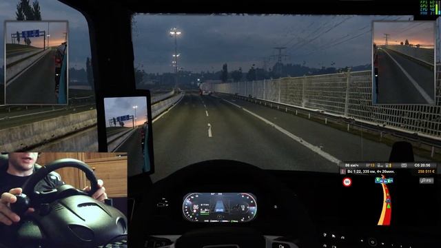 Настройка руля Logitech Driving Force GT в Euro Track Simulator 2 смотреть онлайн