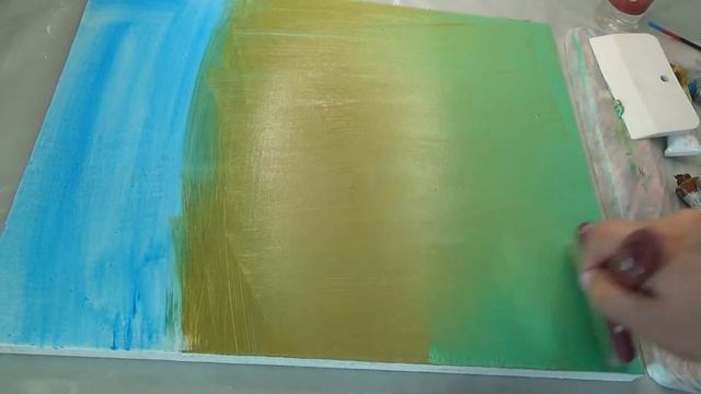 Цветная тонировка холста. Имприматура.  Часть 1. Логинова Ольга смотреть онлайн