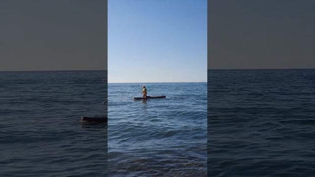 Первый раз на сапборде. Чёрное море Батуми. Аджария. Сакартвело. Июль 2023 #люблю