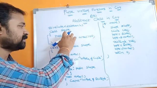 Pure Virtual Functions In C++ ||  Abstract Class In C++