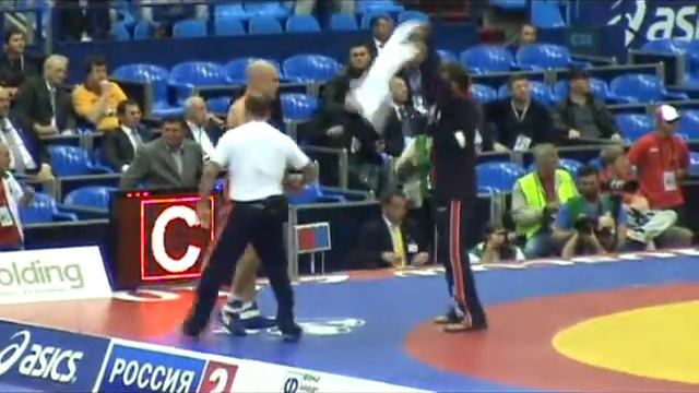 2010 WORLDS: Timofej Dzeinichenka (BLR) dec. Justin Ruiz (USA), 96 kg GR