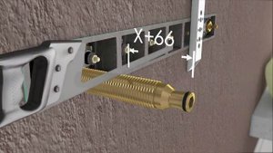 Скрытая часть hansgrohe RainSelect для ванны с 2 потребителями 15314180