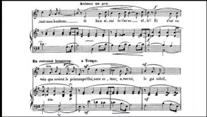 "Élégie" "Elegie" J .Massenet E minor(Medium voice) Piano accompaniment(karaoke-score)