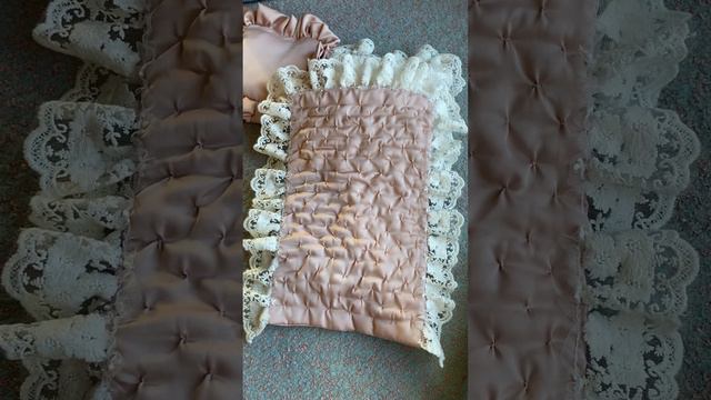 Винтажная коляска и кукольное одеяло узнай готовый результат