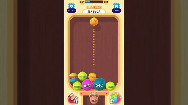 Reached 128O Ball in 2048 Balls 3D Gameplay
