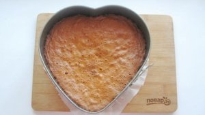 Торт Сердце из медовых коржей