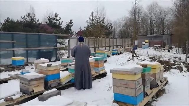 Освящение нашей пасеки и мастерской пчеловода
