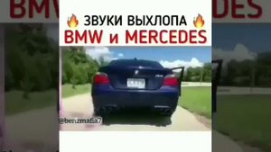 Выхлоп бмв и мерседес