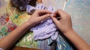 МК вязание для ребенка. Шарф из Ализе Пуффи.