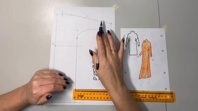 Как построить выкройку платья из джерси