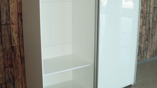 Обзор 2-х дверного шкафа-купе "Прайм", корпус Белый снег смотреть онлайн