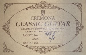 Гитара Cremona 977S - Behind Blue Eyes - Limp Bizkit.